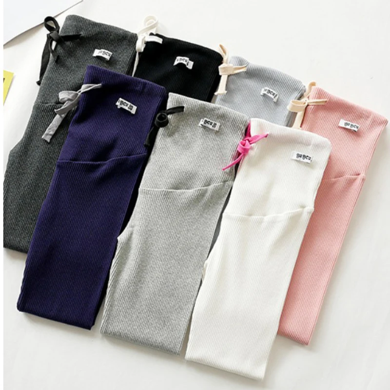 Maternity Leggings Cotton Adjustable Waist Pregnant Women Pregnancy Clothes Pants Ropa Mujer Embarazada vetement Grossesse