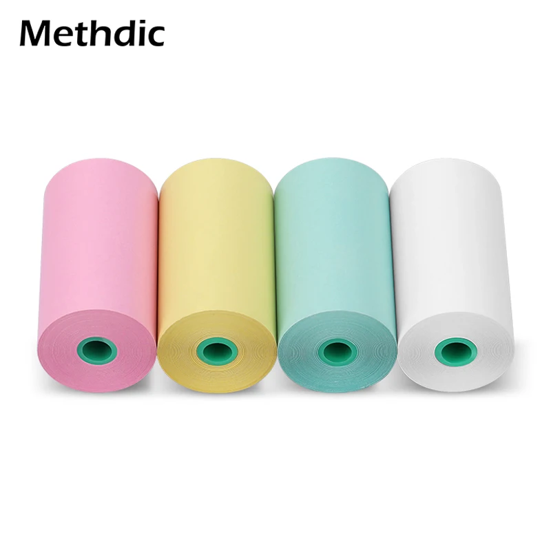 

4-Rolls/Set 57*30Mm Colorful Thermal Printing Paper Printable for small POS machine