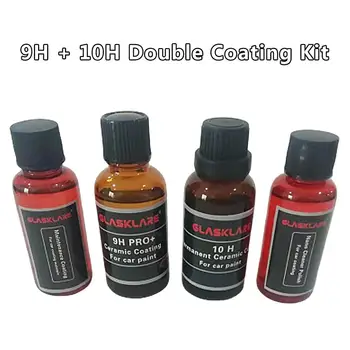 

100ML Auto Liquid Ceramic Coat Super Hydrophobic Glass Ceramic Nano Coating 9H 10H Double Coating Kit