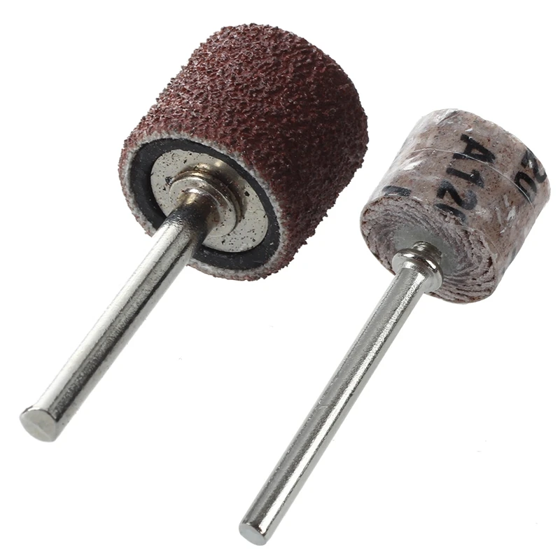 GTBL 12x14x3 мм 120-Грит щетка шлифовальный инструмент шлифовальный круг с ручкой в форме рога единорога(10 шт.) и 100 ПК 1/2 дюйма шлифовальный набор в форме сливы с 2 шлифовальный барабан мА