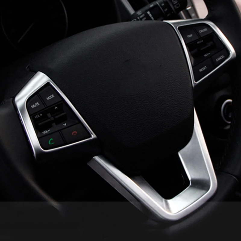 Для hyundai Creta Ix25 Abs хромированные кнопки для украшения рулевого колеса, накладка, аксессуары для интерьера