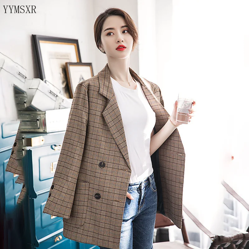 Deals High quality women's suit feminine jacket coat 2020 new casual elegant large size S-4XL loose ladies blazer top