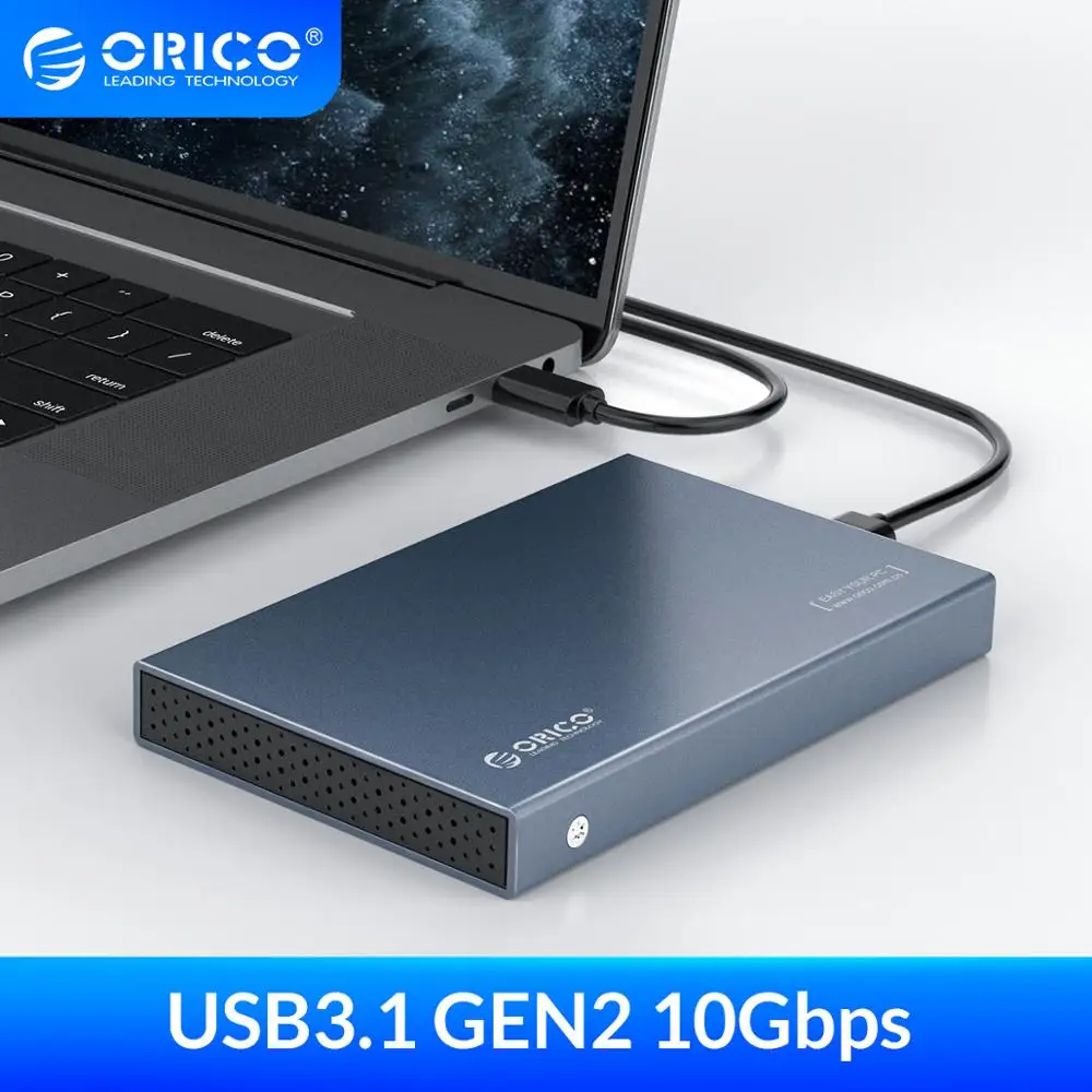 Корпус ORICO HDD 2 5 дюйма SATA к USB 3 1 Type C Gen чехол для Samsung Seagate SSD 4 ТБ жесткий диск коробка