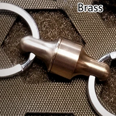 Brass Быстрая Пряжка Быстрый отсоединитель Открытый тактический рюкзак EDC брелок карабин для ключей инструменты для улицы - Цвет: Brass