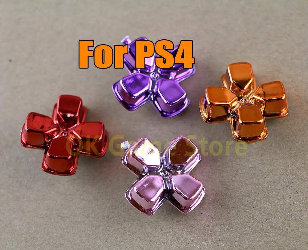 1Pc Chrome Cross Button Action Button Cross Dpad Direction Key Per Playstation Ps4 Dualshock4 Gamepad Repair Sostituzione