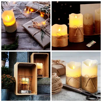 

3pcs Realistic LED Candle Light With Remote Control For Home Party Wedding Decor