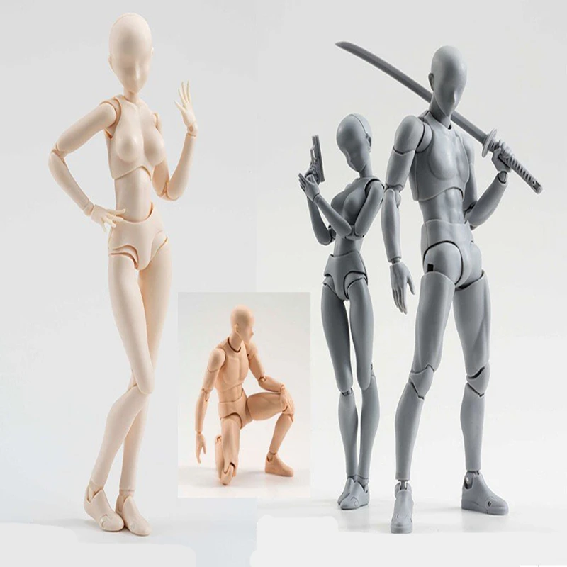 

Ferrite Figma Movable Body Anime Archetype He She Body Chan PVC Action Figure Model Toys Doll for Collectible