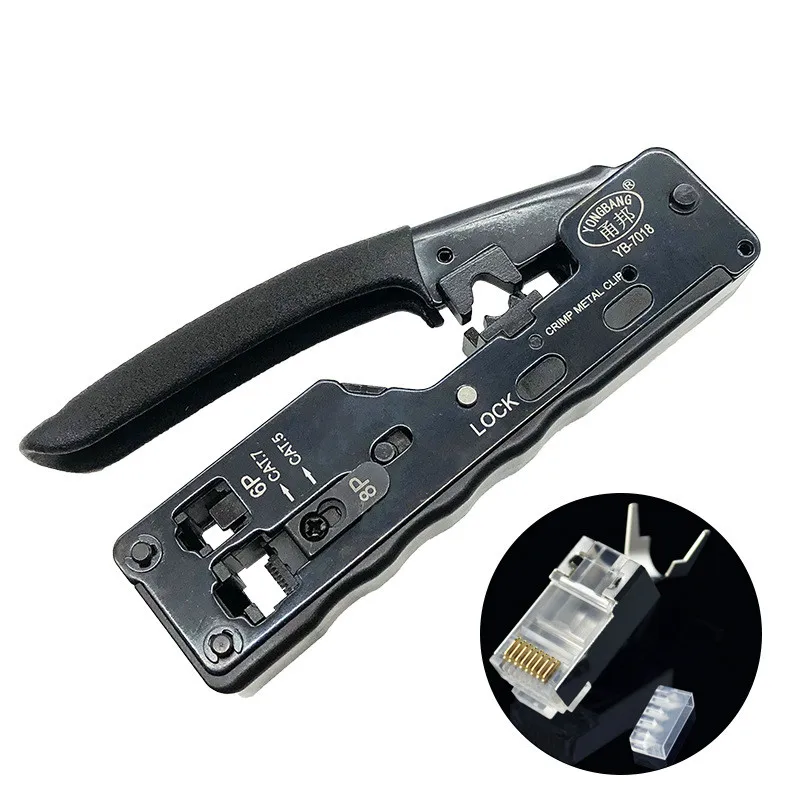 Обжимные сети Rj45 Инструмент Телеком Обжимные Щипцы для Rj45 Cat7 Cat6A Cat6 Cat5 Rj11 Rj12 Модульные вилки металлические плоскогубцы инструмент