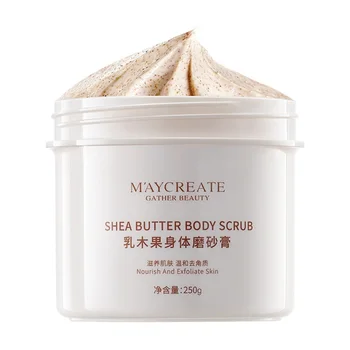 

Luxury Shea Butter Body Scrub Exfoliate Smooth Skin Chicken Skin Tender White Body Exfoliate Dead Skin Cream