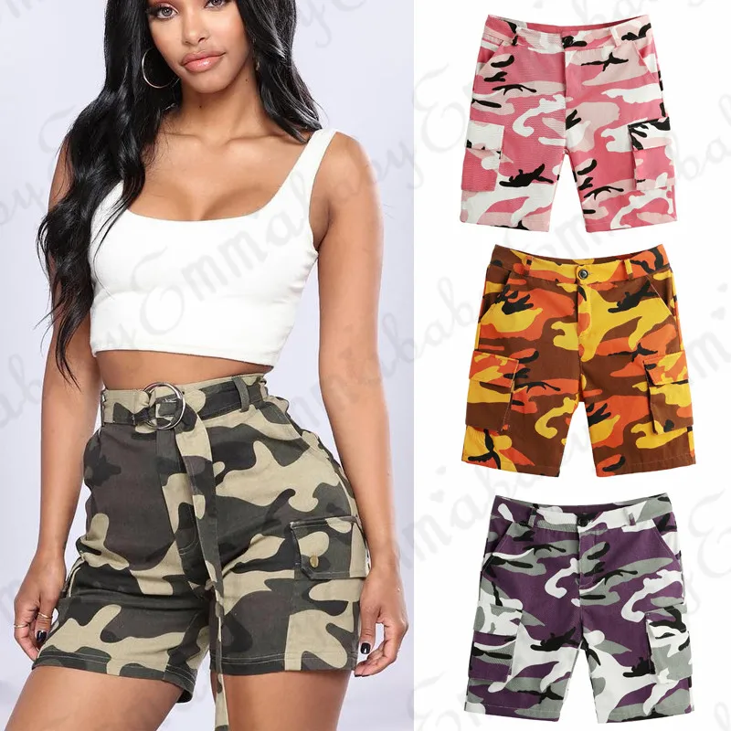 Fashion Women workout Casual Camo shorts feminino Outdoor Casual Camouflage harajuku Trousers beach high waist streetwear