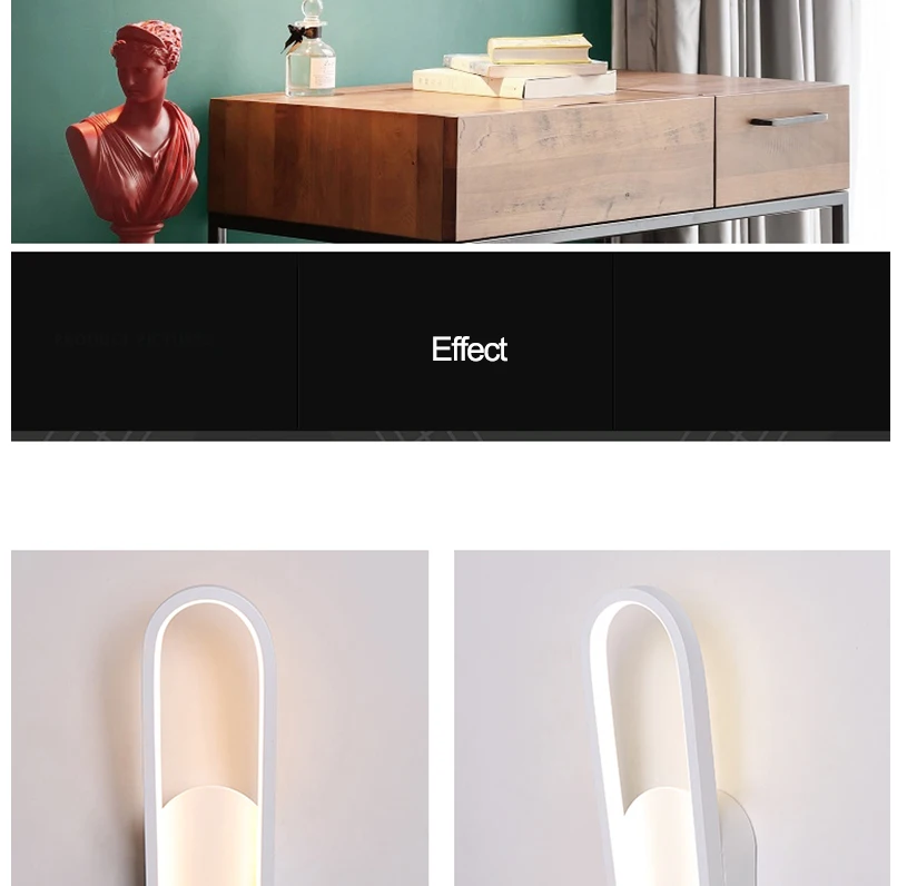 Verllas модный светодиодный настенный светильник для ванной комнаты, современный зеркальный передний светильник, черный и белый светодиодный настенный светильник s