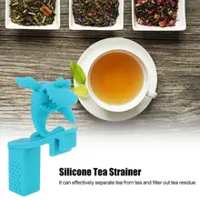 Силиконовый Фильтр в форме акулы для заварки чая, круче, фильтр для чая, аксессуар для домашнего кофе, фильтр для чая