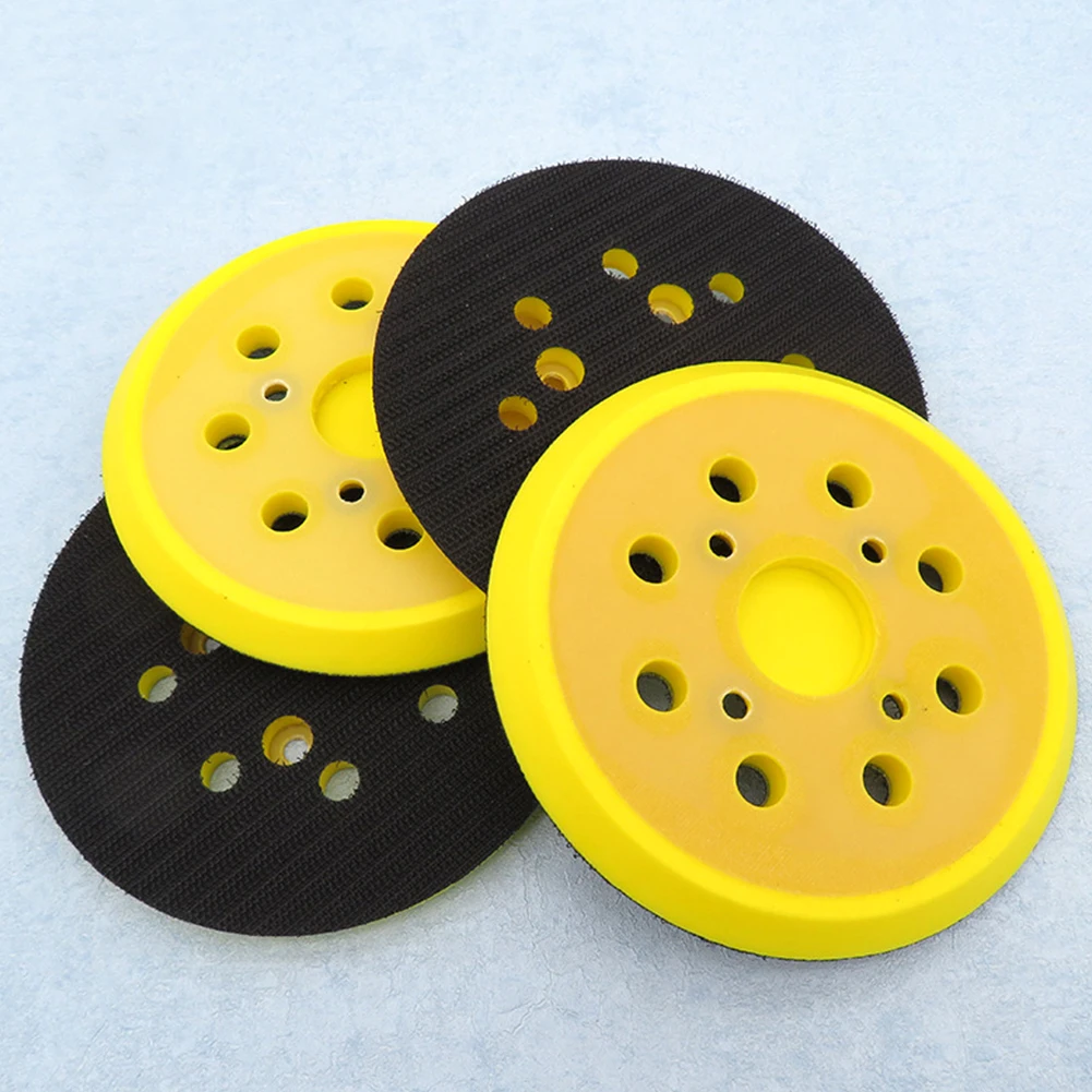 125 мм 8 отверстий пластина Pad шлифовальный диск для электрической шлифовальной машины абразивная подложка износостойкость наждачная бумага самоклеющиеся клейкие принадлежности