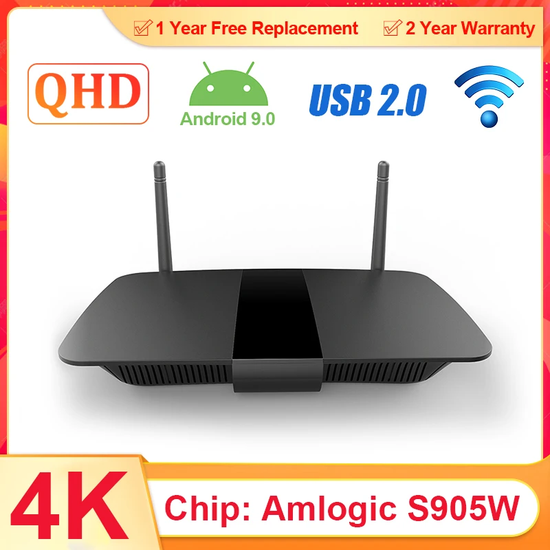 Leadcool Q1504 QHDTV iptv приставка Android 9 0 Amlogic S905W Четырехъядерный 4K H.265 2 4G WIFI Smart IPTV |