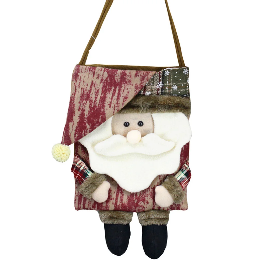 Christmas gift bag Santa Snowman Candy Biscuits Hanging Storage Bag Pouch Xmas Decor for home natal navidad christmas stocking