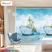 Бесплатный заказ пятнистости пленка на окно плёнки матовые непрозрачные Privacy стекло стикеры домашний декор цифровой печати BLT298 цвет круизов