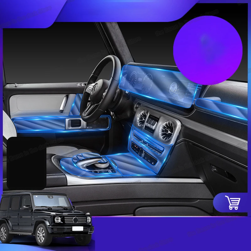 Transparent Tpu Car Interior Protector Film Sticker For Mercedes Benz G Class G500 G550 G63 W463 18 19 21 22 4matic Interior Mouldings Aliexpress