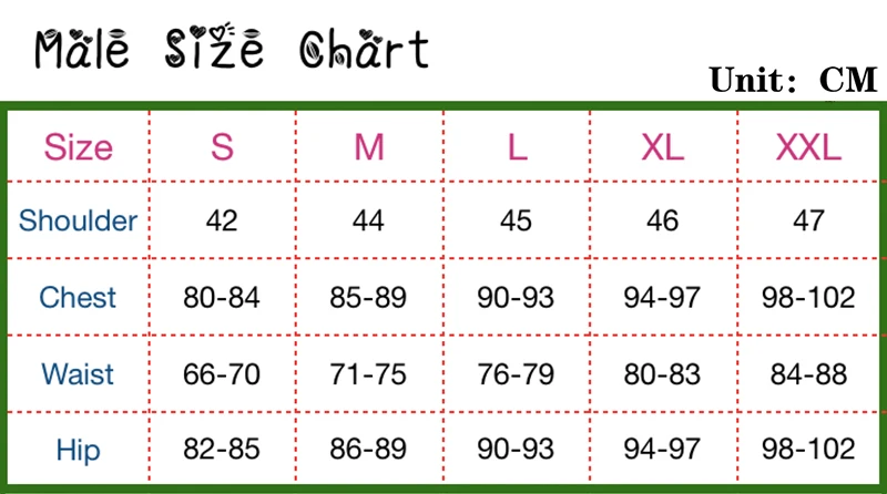 男尺码表的副本 5