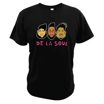 

De-La-Soul T Shirt American Hip Hop Group Tshirt 100% Cotton Fashionable T-shirt EU Size Confortable Tops Tee