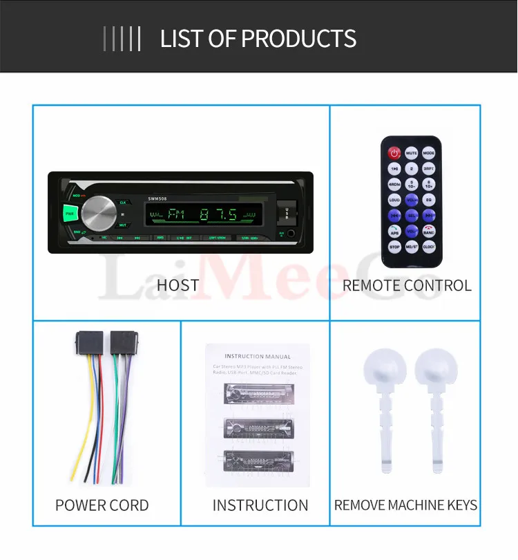 2019 One Din Car Radio Autoradio Stereo MP5 FM Bluetooth FMUSB1 Dinremote control Radio MP3 Audio Player 12V Car Audio Auto (11)