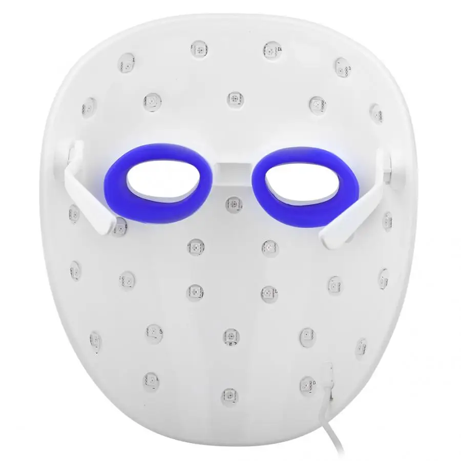 Jade Roller LED Photon Skin Rejuvenation Machine Spectrum Anti-Aging Brighten Face Mask Vibrator