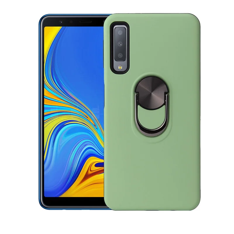 

Soft TPU+PC Anti-knock Ring Stand Case for Samsung Galaxy J4 J6 A6 A6 A7 A9 2018 Plus Back Phone Protective Cover Coque Shell