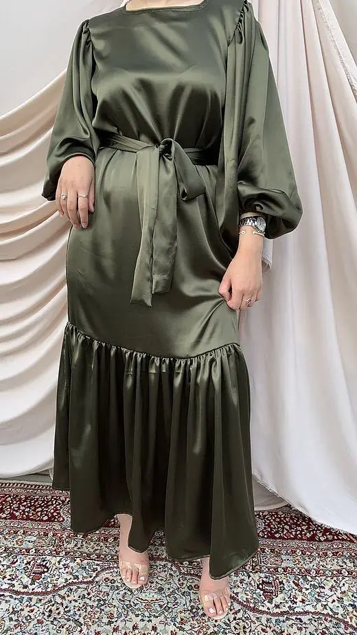 Ramadan Eid Abaya Dubai Turkey Robe Longue Djellaba Femme Hijab Muslim Long Dress Abayas Arabic Dresses For Women Islam Kaftan |