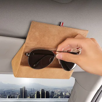 

For Mitsubishi Outlander Car Glasses Case Multifunction Sunglasses Storage Bracket Sun Visor Clip Car Accessories