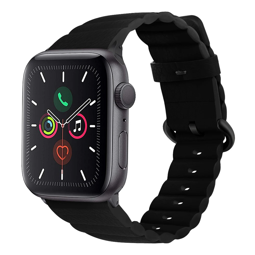 Кожаный ремешок-петля для Apple watch band 5 4 44 мм 40 мм Iwatch correa 3 2 1 42 мм 38 мм ремешок для часов браслет наручные Аксессуары для Iwatch