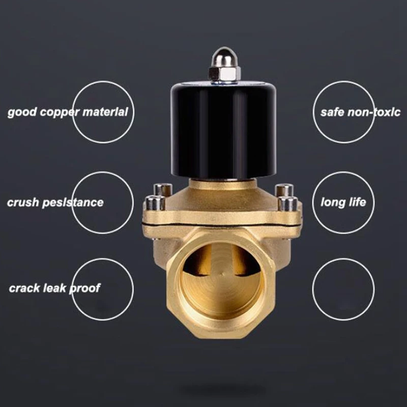 electric solenoid valve pneumatic valve for water and oil air 6