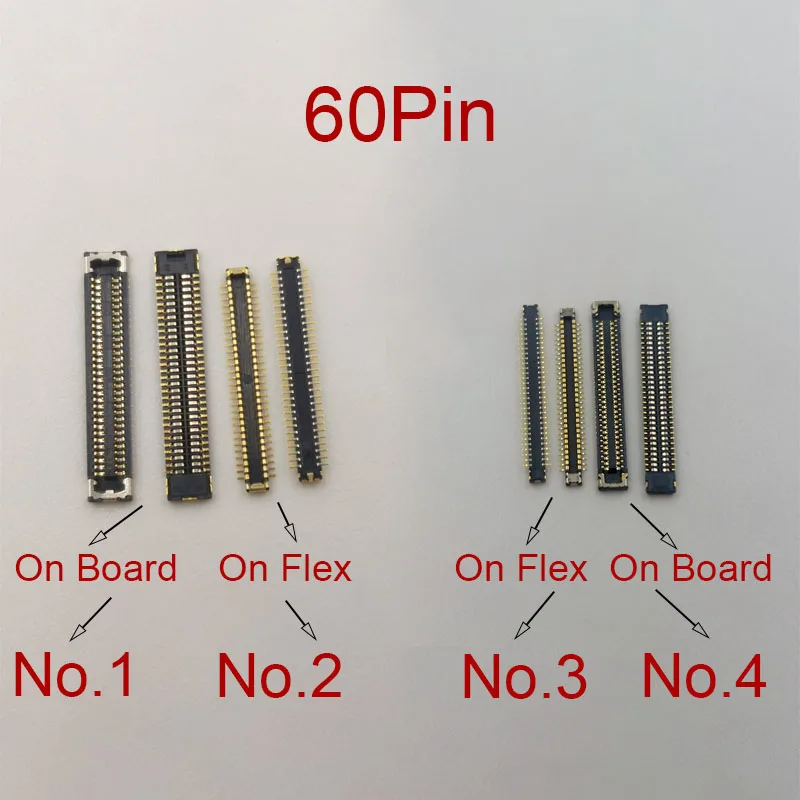 

5Pcs 60 Pin LCD Display Screen Flex FPC Connector On Motherboard For Samsung Galaxy A01 A015V A015F A015 M01 M015 M015F M015G