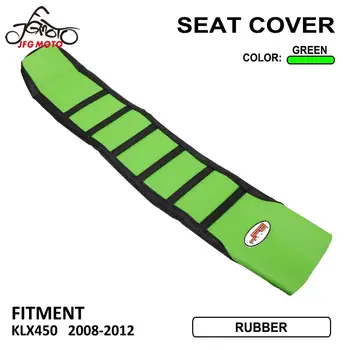 

Motorcycle Waterproof Non-slip Rain Dust Striped Gripper Soft Seat Cover For Kawasaki KLX450R KLX 450R 450 R 2008-2012 Dirt Bike
