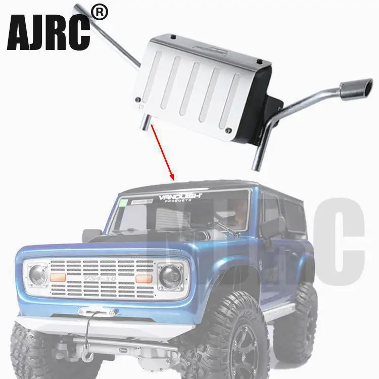 Металлический топливный бак и выхлопная труба 1/10 Rc crawler truck VP VS4-10 ORIGIN ограниченная
