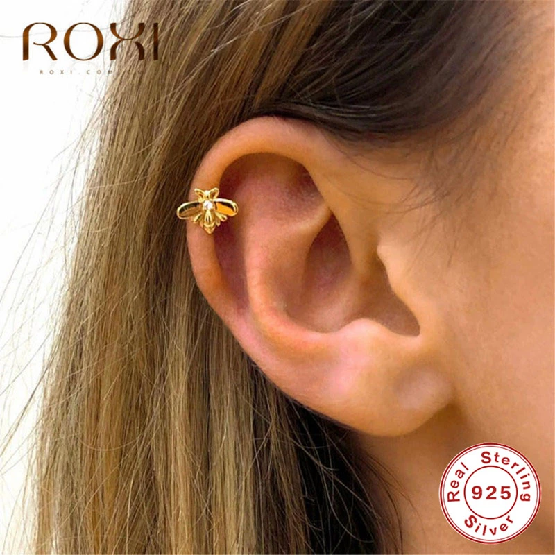 Roxi スターリングシルバー925の蜂のイヤリング ピアスのない宝石 韓国語 Aliexpress Jewelry Accessories