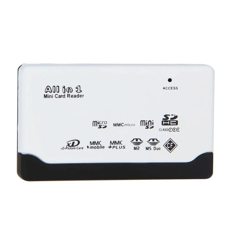 SD MMC XD MS CF MD 메모리 카드 리더, 멀티 인 원 USB 2.0 스마트 미디어 카드 리더