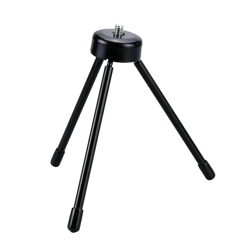 Metal Mini Tripod Mobile Phone Camera Tripod Desktop Stand Mobile Phone Live Selfie Stick Tripod