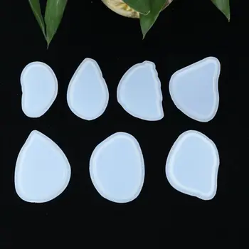 

7Pcs/Set Crystal Epoxy Tags Silicone Mould Pendant Casting Mold Handmade DIY Crafts Jewelry Making Tool