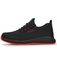 Chaussures de sécurité antidérapantes pour hommes, bout en acier pour l'extérieur, protection Anti écrasement, bottes de travail Anti perforation