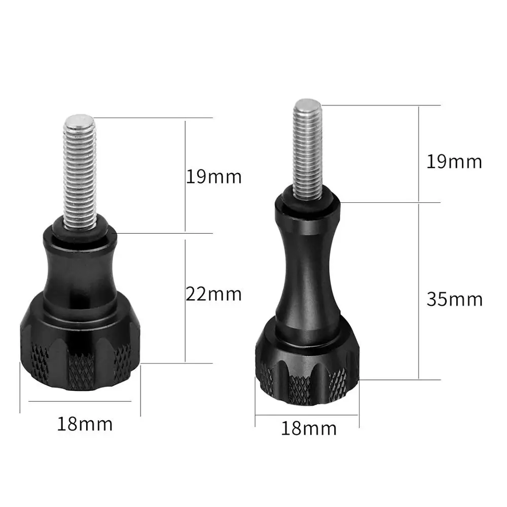 Alumunium Thumbscrew Compatible for Gopro Max,Session,Hero 8/7/6/5/4/3+/3/2/1/Hero 2018/DJI OSMO/Tomtom Bandit/SJCAM Cameras