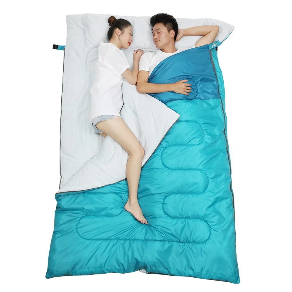 

Outdoor Spring And Autumn And Winter Camping Camping Thickening Wide Double Sleeping Bag Indoor Ground Shop Lunch Break