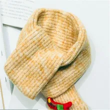 Han Guodong двери набитые хлопковым воротником девушка мультфильм комфорт детей в возрасте от 1 до 3 шарф цветок мальчик на коленях B69