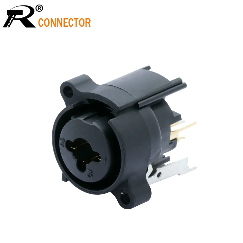 Прямой разъем XLR 1 шт. 7PIN две функции 3 полюсный гнездовой монтажная панель +