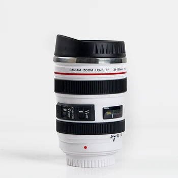 stainless steel Camera EF24-105mm Coffee Lens Mug White Black coffee mug creative gift