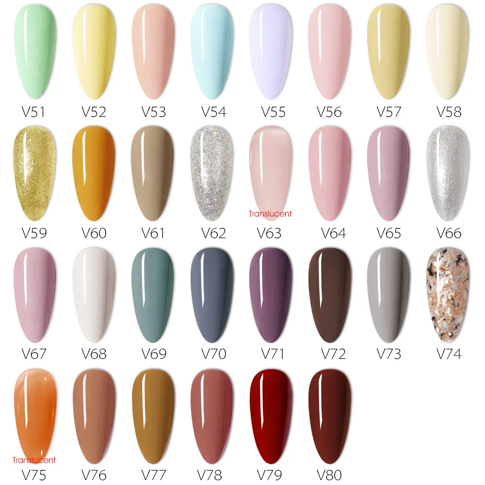 VENALISA 60 Colors New Mud Gel No Flowing Full Coverage Creamy Painting Thick Texture Gorgeous Color Pigmented Paint Nail Gel 6
