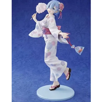 

23CM Anime Re: Starting Life In A Different World From Zero Rem Yukata Ver. PVC Figure Anime Girl Collect Model Toy Doll M3338