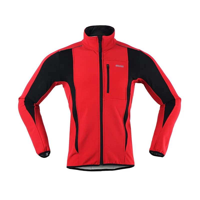 ARSUXEO мужская зимняя куртка для велоспорта теплая ветрозащитная Водонепроницаемая Светоотражающая куртка с длинным рукавом для горного велосипеда