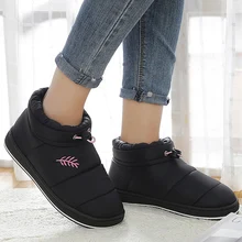 Женские ботинки; зимние плюшевые ботинки; домашние удобные зимние ботинки унисекс на теплом меху с эффектом памяти; женская обувь для дома и улицы; botas mujer