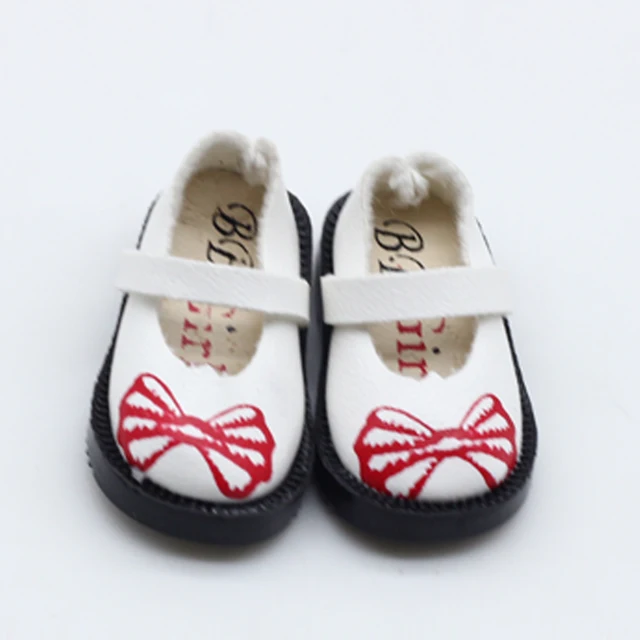 3.2cm 1Pair Doll Shoes for Blythes and 1/8 BJD Mini Leather Dolls Shoes Azone Toy Shoes Accessories 6