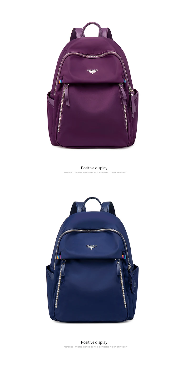 ZOGERmochila feminina new Oxford cloth casual simple backpack fashion canvas bag travel bag mochila mujer