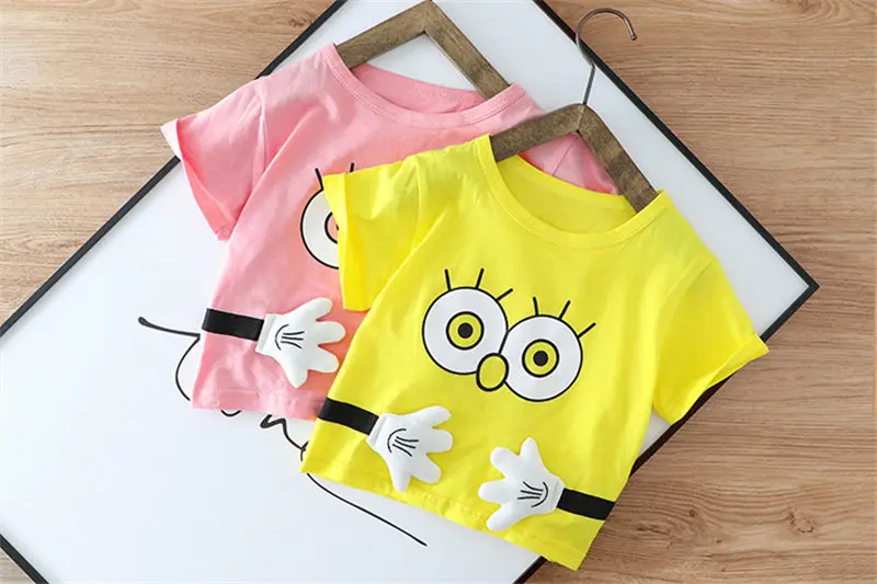 Roupas de Bebê Meninas dos Desenhos Sets da Criança Novo Verão Terno Crianças Moda Menino Animados t Camisa Shorts 2 Pçs - Roupas Casuais Agasalho 18 moda menino meninas dos desenhos animados t